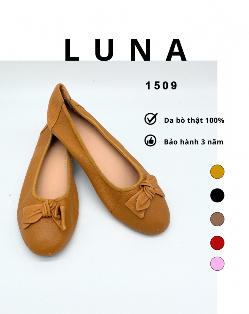 Giày đế xuồng da bò LUNASHOES 1509