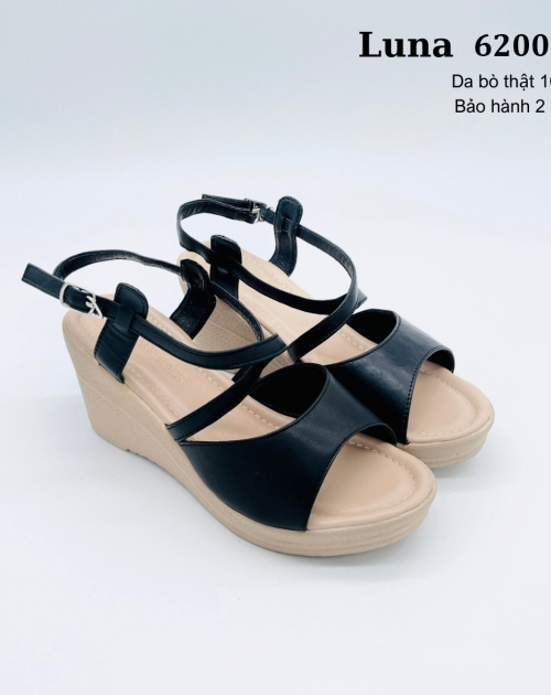 Dép Sandal nữ da bò LUNASHOES 62003