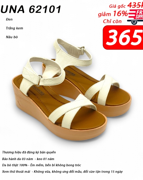 Dép Sandal nữ da bò LUNASHOES 62101